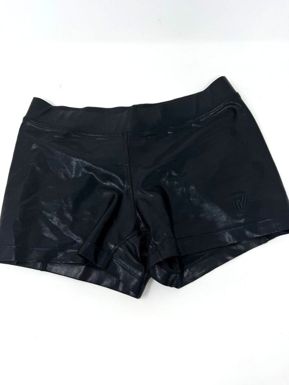 Varsity Cheer Dance Shorts Metallic Black Size Small Athletic Uniform
